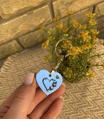 Брелок з гравіюванням фото і напису в подарунковій коробці