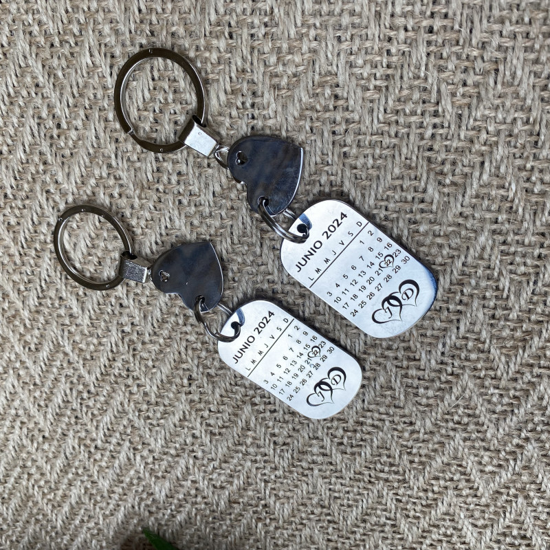 Брелок з гравіюванням фото і напису в подарунковій коробці