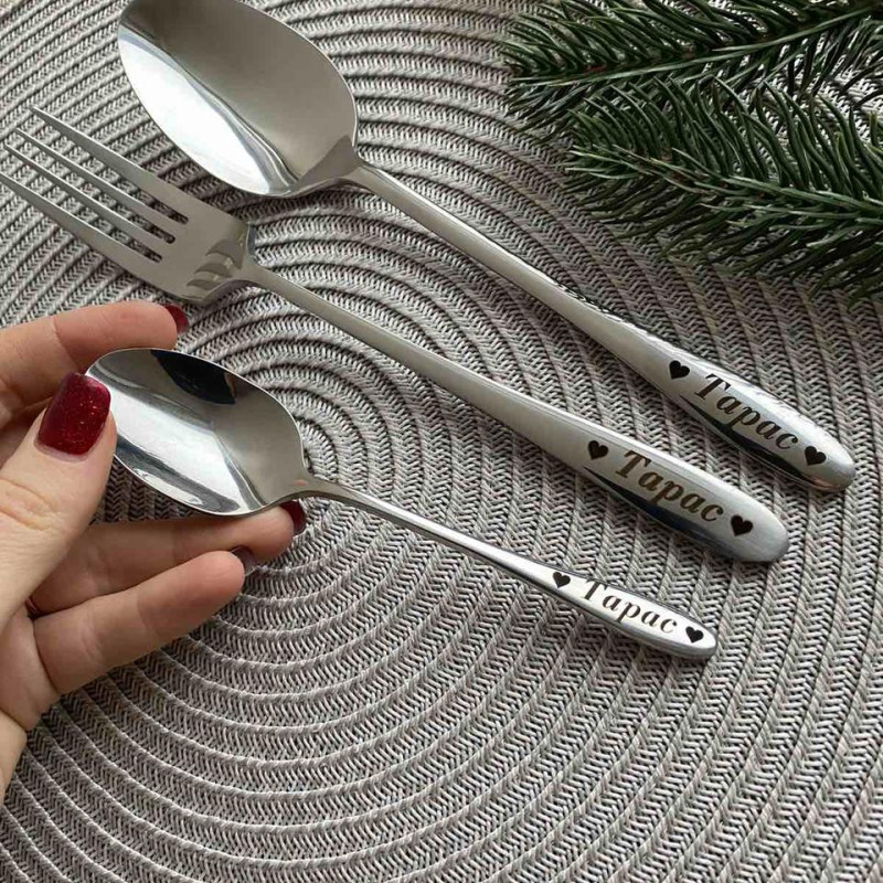 Столові прилади для військового ЗСУ з гравіюванням на замовлення. Якість!! 