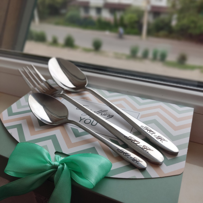 Столові прилади для військового ЗСУ з гравіюванням на замовлення. Якість!! 