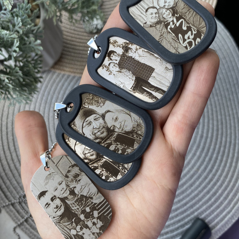 Армійський жетон з фото для коханого