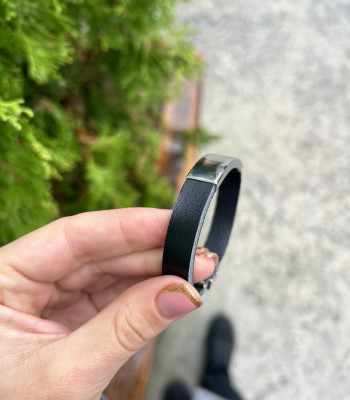 Новинка!! Шкіряний браслет на застібці з гравіюванням під замовлення