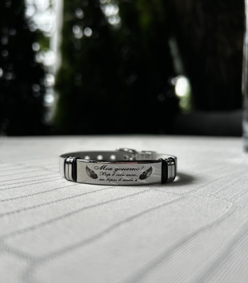 Браслет для донечці з регулюванням і написом  під замовлення. Подарунок від батьків  