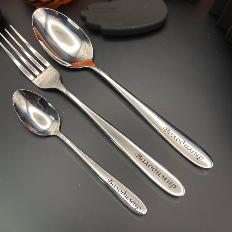 Набір для військового!! Металевий посуд з гравіюванням під замовлення