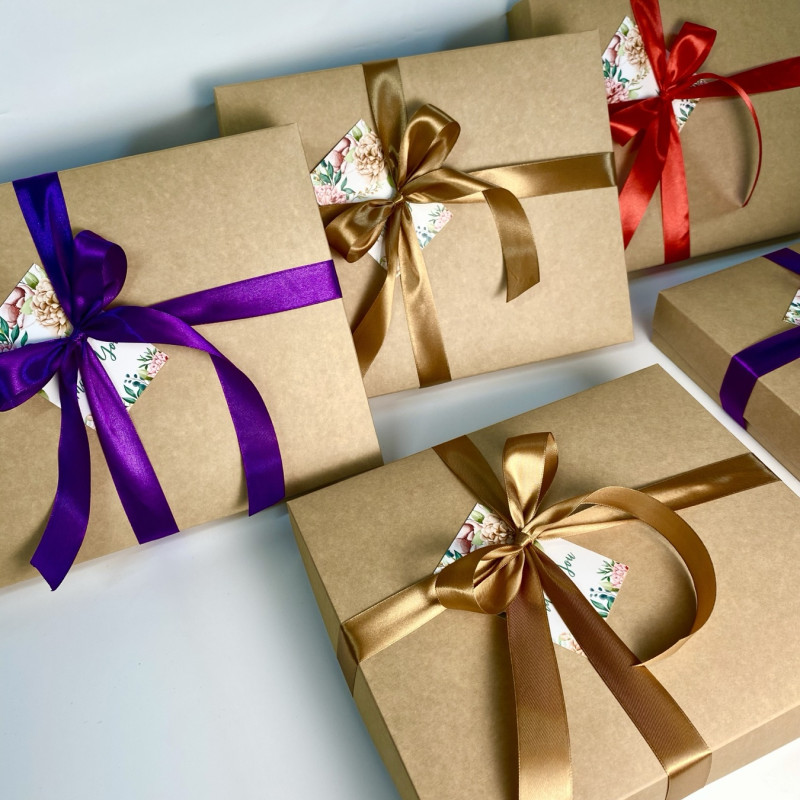 Подарунковий набір для вчителя на 1 вересня блокнот з ручкою у фіолетовому кольорі 