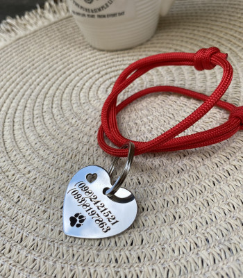 Адресники у формі серця 35 мм